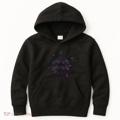 Aquarius Floral Zodiac Kids Hoodie