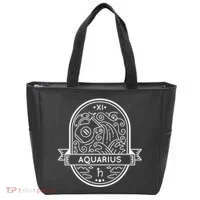 Aquarius Zodiac Symbol Design Tote Bag thumb 0