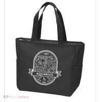 Aquarius Zodiac Symbol Design Tote Bag thumb 3