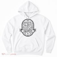 Aquarius Zodiac Symbol Design Hoodie thumb 0
