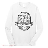 Aquarius Zodiac Symbol Design Long Sleeve Shirt thumb 0