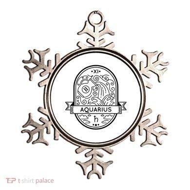 Aquarius Zodiac Symbol Design Ornament
