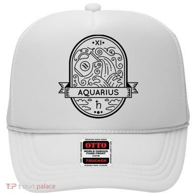 Aquarius Zodiac Symbol Design Hat