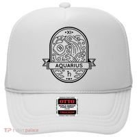 Aquarius Zodiac Symbol Design Hat thumb 0