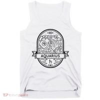 Aquarius Zodiac Symbol Design Tank Top thumb 0