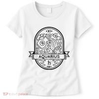 Aquarius Zodiac Symbol Design Women's T-Shirt thumb 0