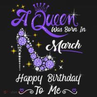 A Queen Was Born In March Gifts March Birthday Girl T-Shirt thumb 7