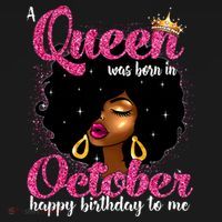 A Queen Was Born In October Birthday Afro Women Women's Hoodie thumb 2