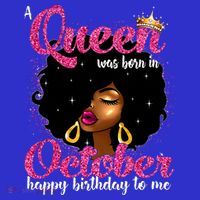 A Queen Was Born In October Birthday Afro Women Visor thumb 3