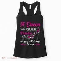 A Queen Was Born In October Birthday Gift For Women Women's Tank Top thumb 0