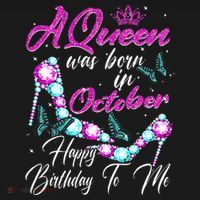 A Queen Was Born In October Happy Birthday To Me For Women T-Shirt thumb 7