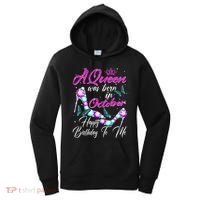 A Queen Was Born In October Happy Birthday To Me For Women Women's Hoodie thumb 0