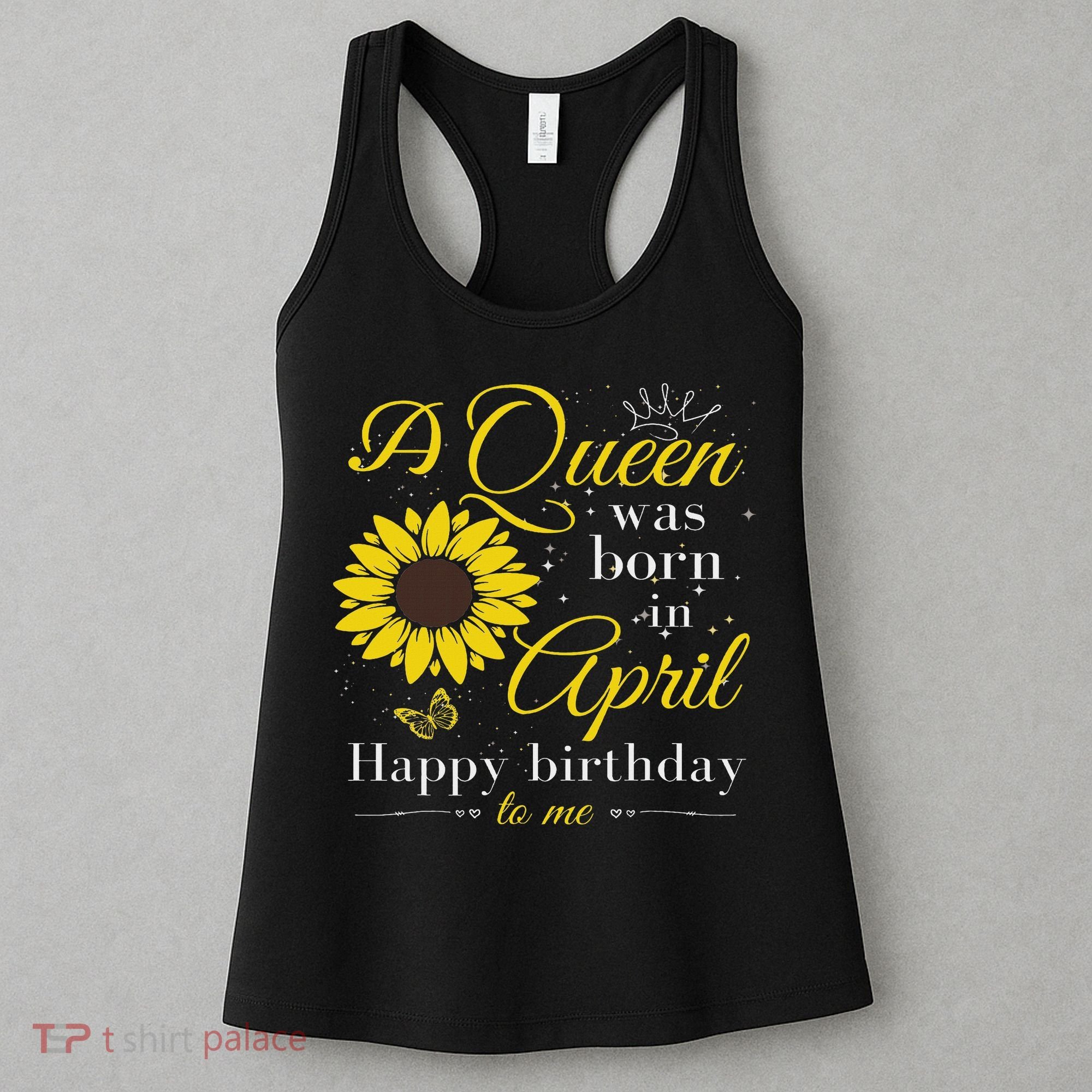 A Queen Was Born In April Women Ladies April Birthday Women's Tank Top