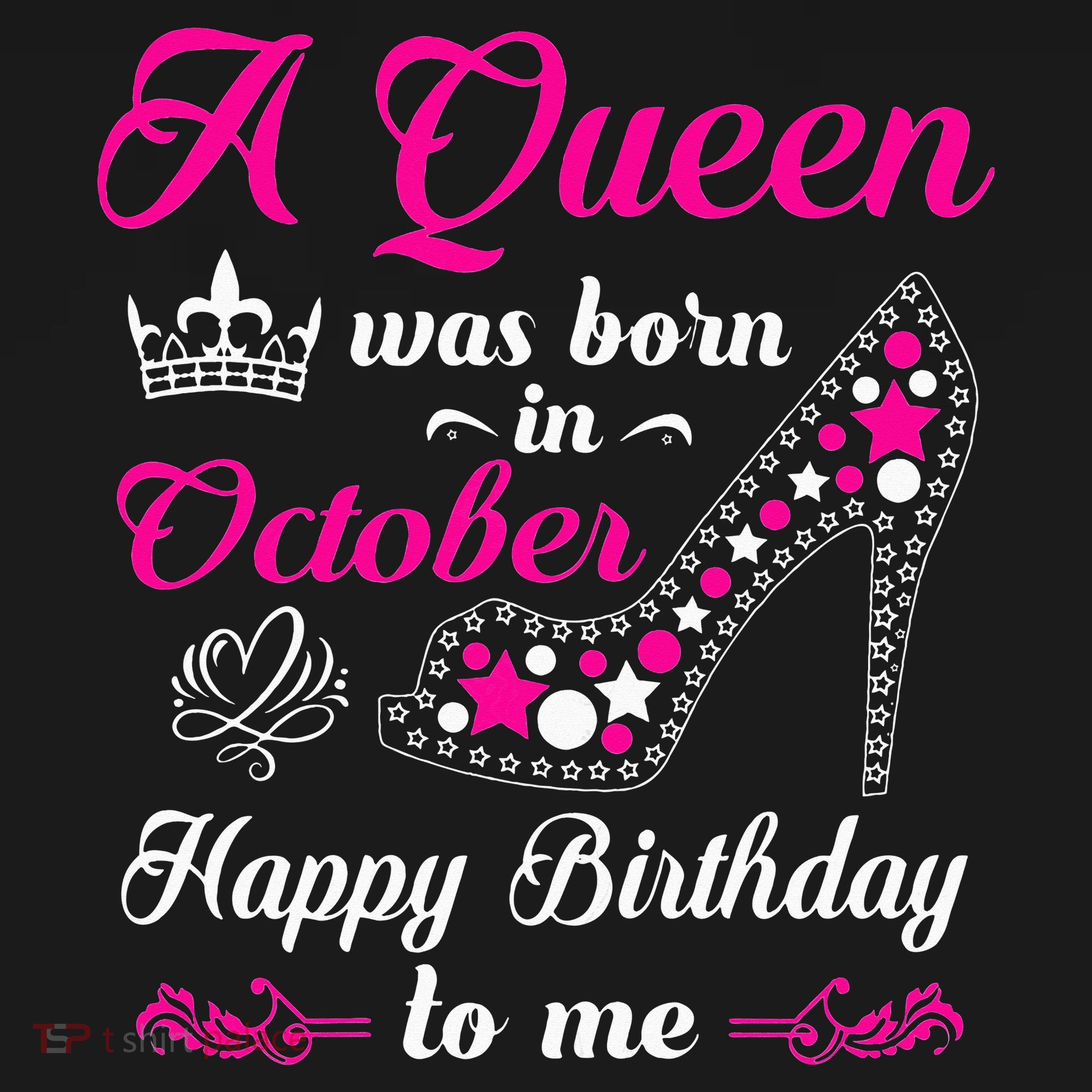 A Queen Was Born In October Birthday Gift For Wo Women's Hoodie