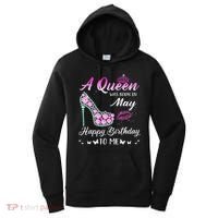 A Queen Was Born In May Cute Funny Happy Birthday Gifts Women's Hoodie thumb 0