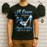 A Queen Was Born In July Happy Birthday To Me T-Shirt thumb 6