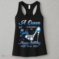A Queen Was Born In July Happy Birthday To Me Women's Tank Top thumb 3