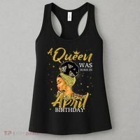 A Queen Was Born In April Happy Birthday To Me Party  Women's Tank Top thumb 3