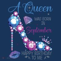 A Queen Was Born In September Happy Birthday To Me High Heel Mousepad thumb 1