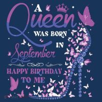 A Queen Was Born In September Happy Birthday To Me Sweatshirt thumb 3