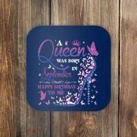 A Queen Was Born In September Happy Birthday To Me Coaster thumb 0