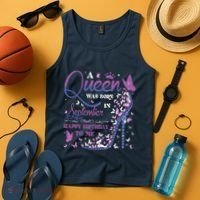 A Queen Was Born In September Happy Birthday To Me Tank Top thumb 4