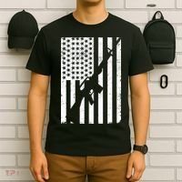 AR-15 Gun Vintage American Flag T-Shirt thumb 6