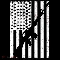 AR-15 Gun Vintage American Flag T-Shirt thumb 7