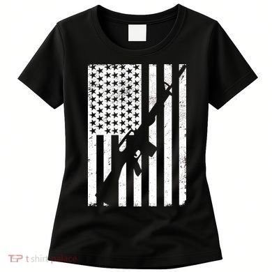 AR-15 Gun Vintage American Flag Women's T-Shirt