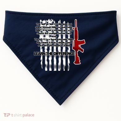 AR15 Not AN Assault Rifle Guns Quote USA-Made Doggie Bandana