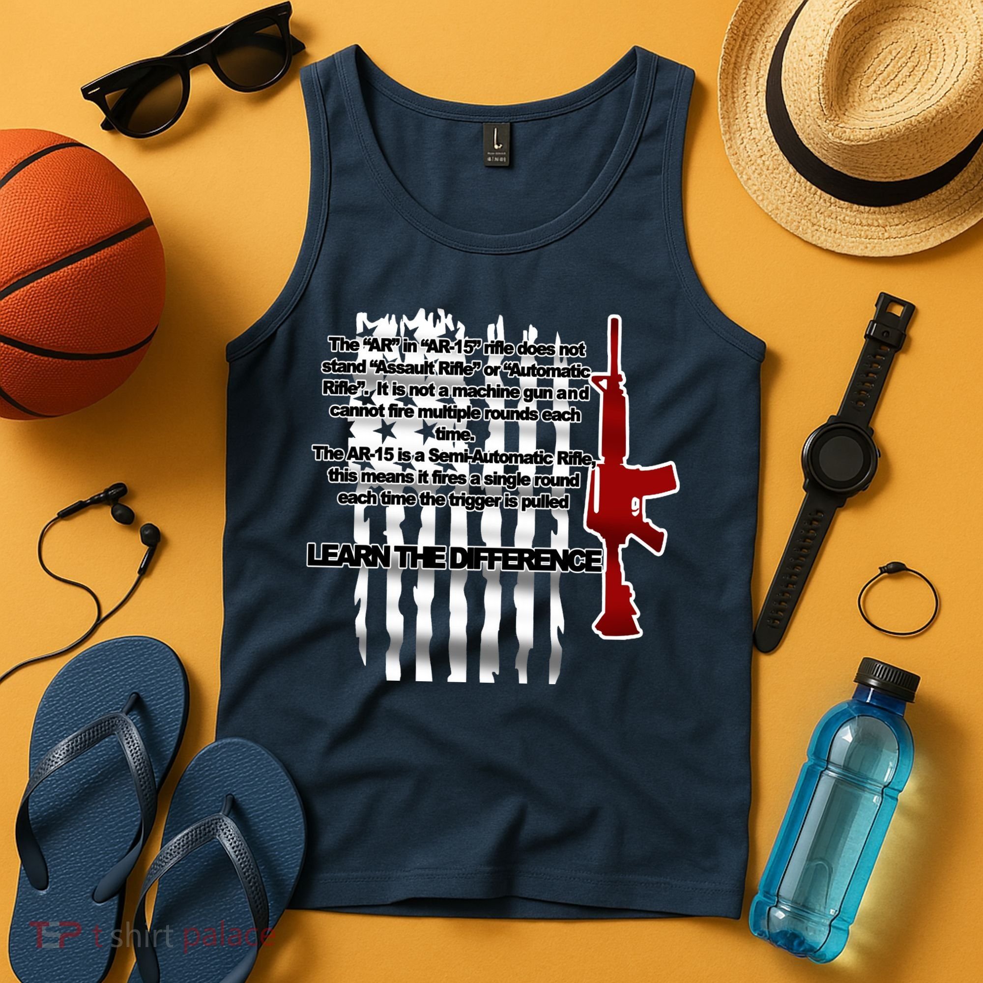 AR15 Not AN Assault Rifle Guns Quote Tank Top