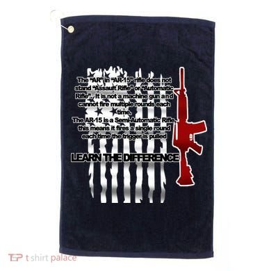 AR15 Not AN Assault Rifle Guns Quote Golf Towel
