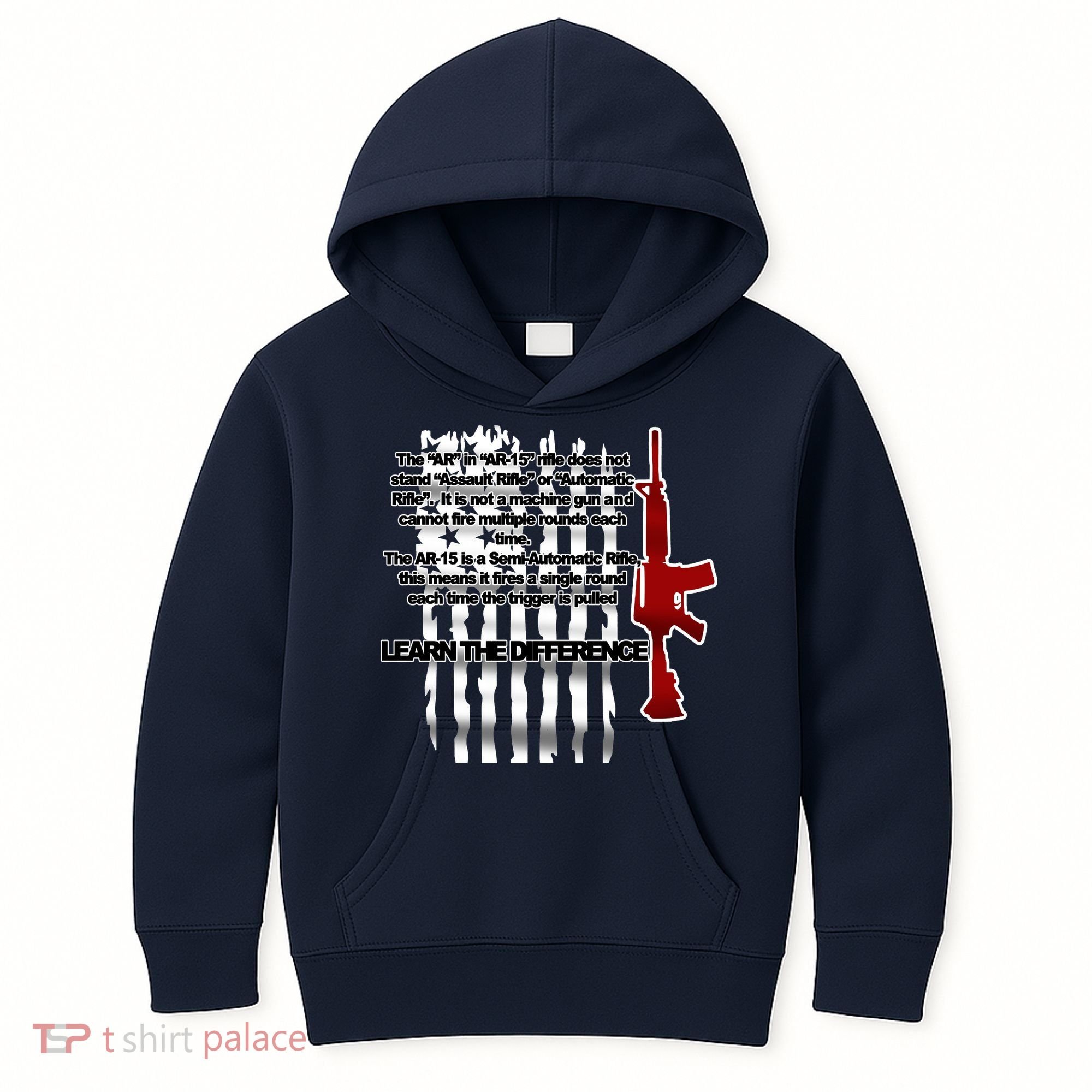 AR15 Not AN Assault Rifle Guns Quote Kids Hoodie