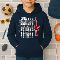AR15 Not AN Assault Rifle Guns Quote Kids Hoodie thumb 2