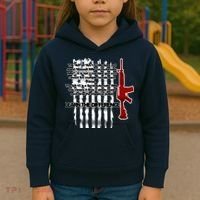 AR15 Not AN Assault Rifle Guns Quote Kids Hoodie thumb 3