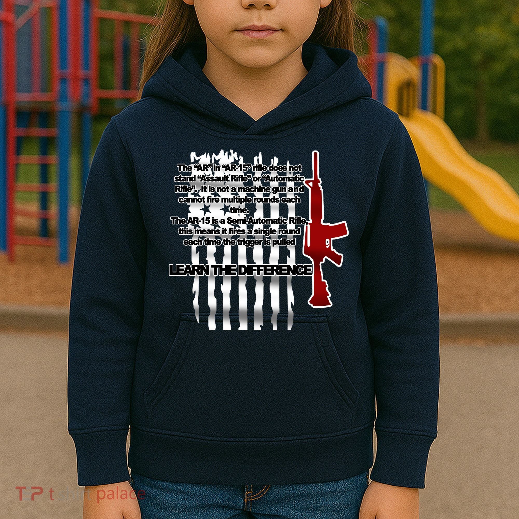 AR15 Not AN Assault Rifle Guns Quote Kids Hoodie