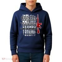 AR15 Not AN Assault Rifle Guns Quote Kids Hoodie thumb 4