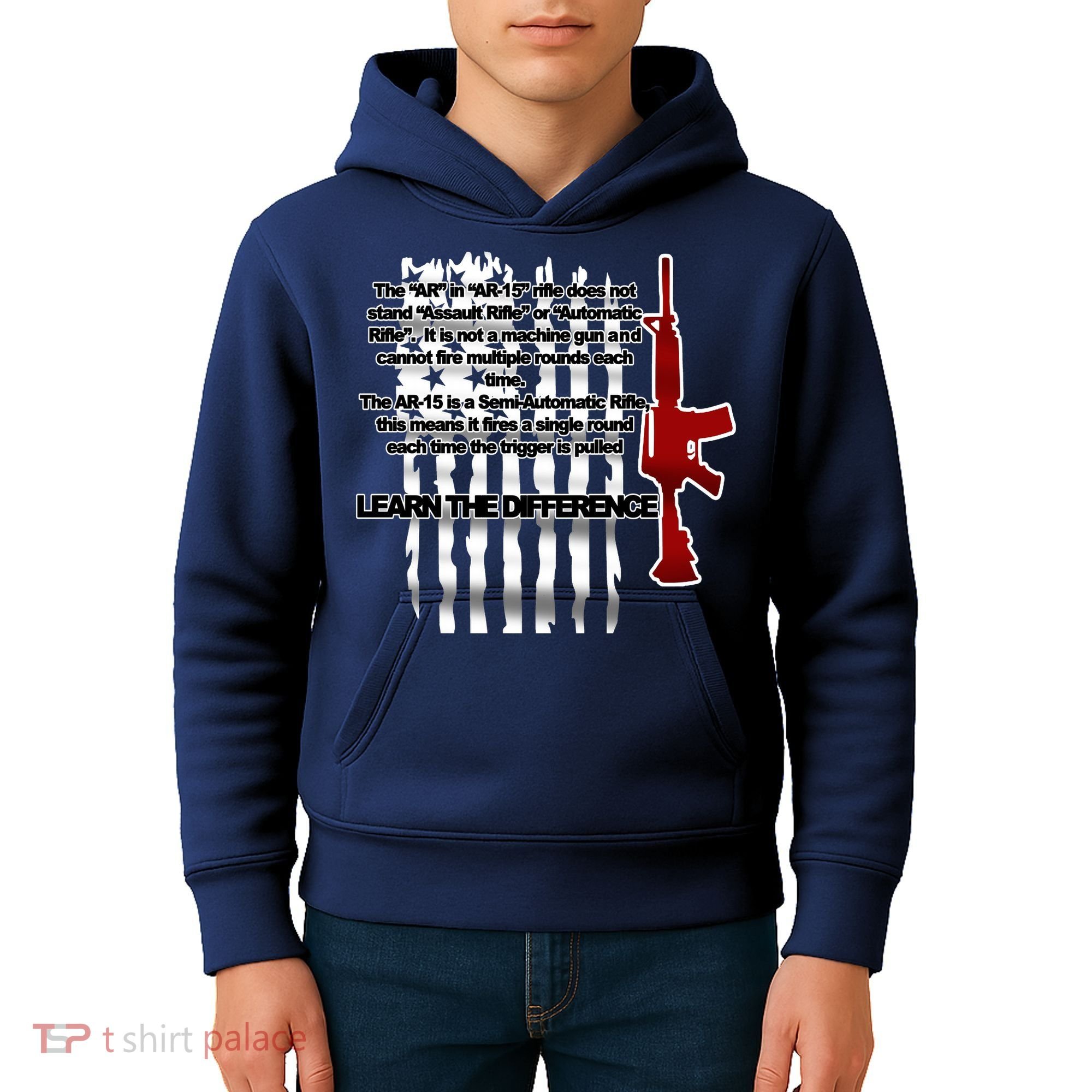 AR15 Not AN Assault Rifle Guns Quote Kids Hoodie