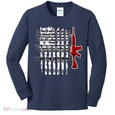 AR15 Not AN Assault Rifle Guns Quote Kids Long Sleeve Shirt