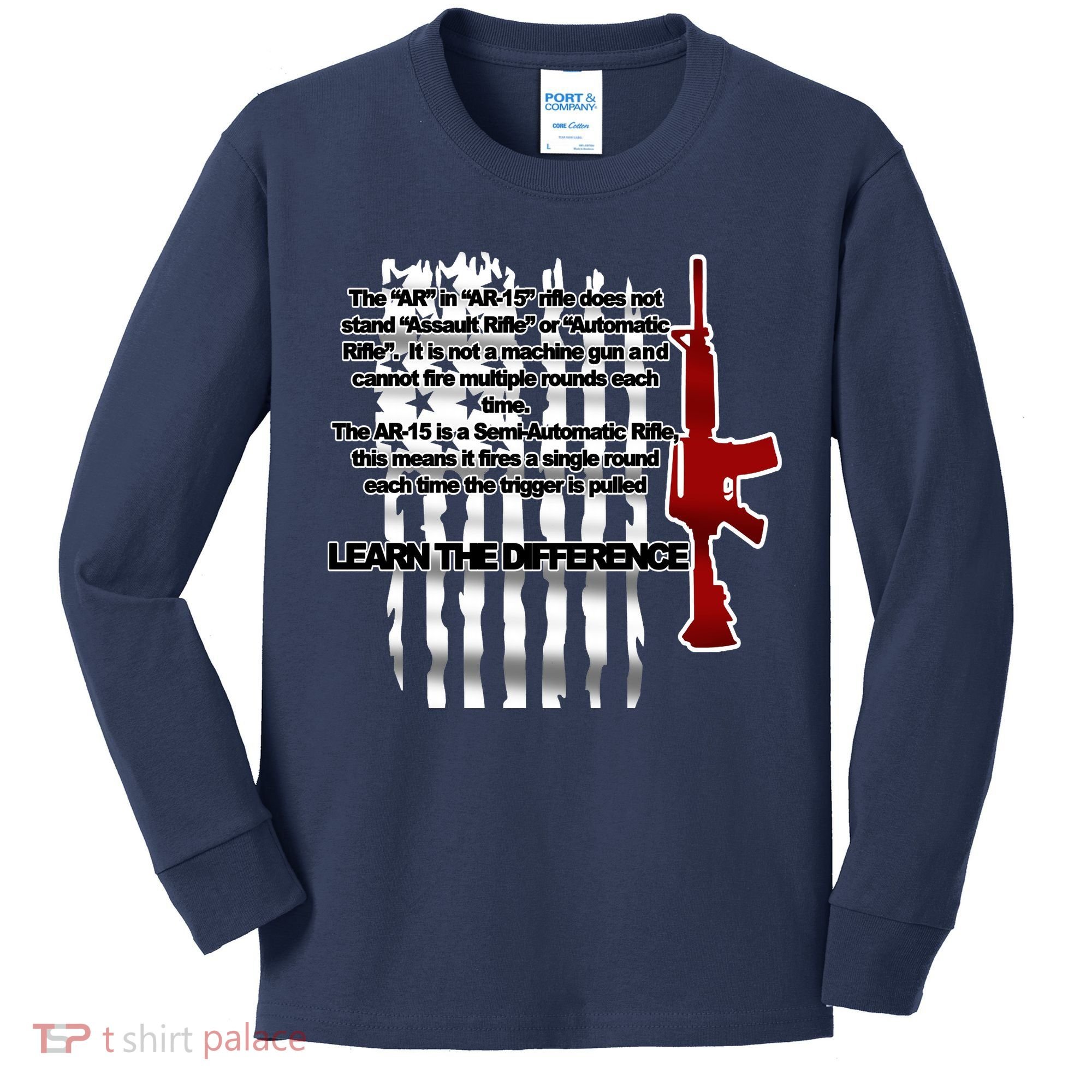 AR15 Not AN Assault Rifle Guns Quote Kids Long Sleeve Shirt