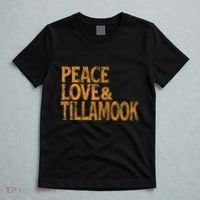 Awesome Retro 1960s Peace Love Tillamook Oregon T-Shirt thumb 5