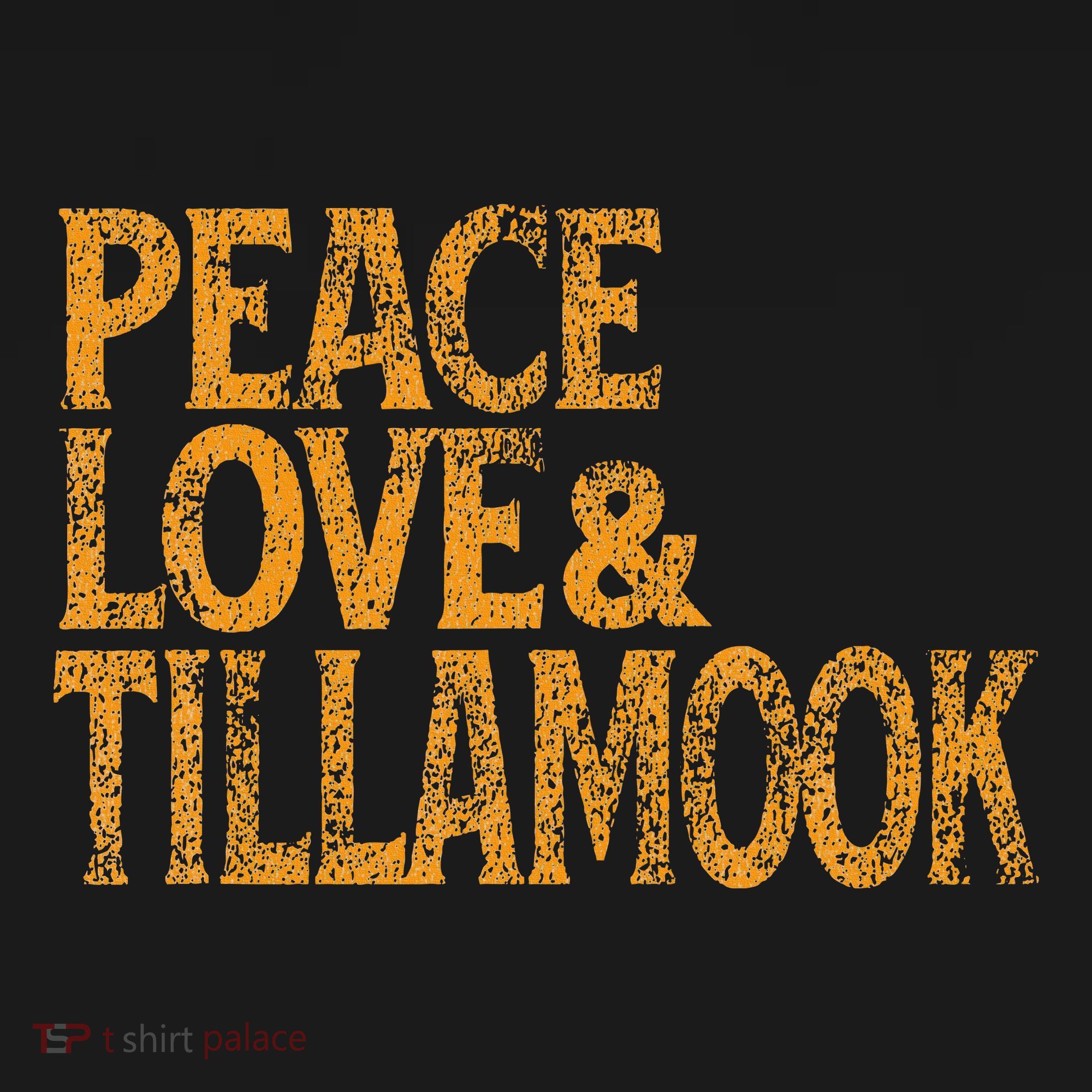 Awesome Retro 1960s Peace Love Tillamook Oregon Polo