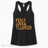 Awesome Retro 1960s Peace Love Tillamook Oregon Women's Tank Top thumb 0
