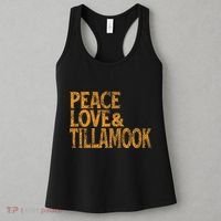 Awesome Retro 1960s Peace Love Tillamook Oregon Women's Tank Top thumb 3