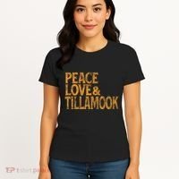 Awesome Retro 1960s Peace Love Tillamook Oregon Women's T-Shirt thumb 4