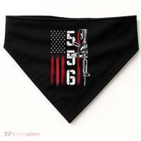 Ar15 Rifle 2nd Amendment 556 Ar15 Gifts USA-Made Doggie Bandana thumb 0