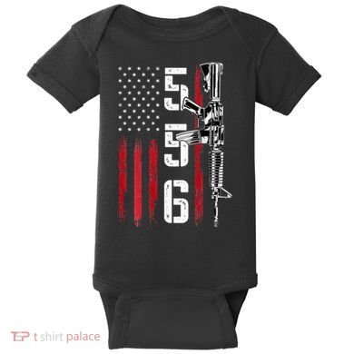 Ar15 Rifle 2nd Amendment 556 Ar15 Gifts Baby Bodysuit