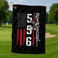 Ar15 Rifle 2nd Amendment 556 Ar15 Gifts Golf Towel thumb 1