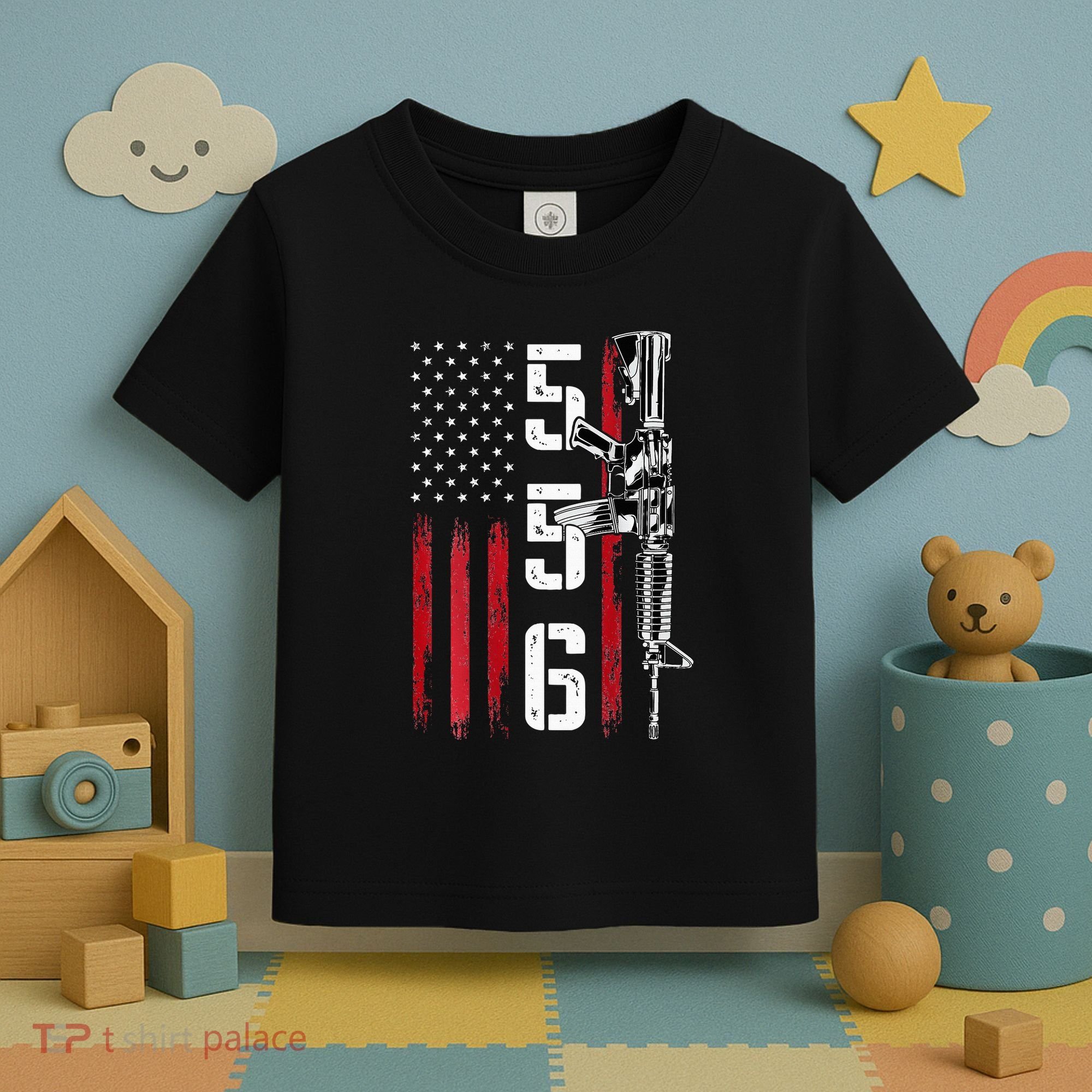 Ar15 Rifle 2nd Amendment 556 Ar15 Gifts Toddler T-Shirt