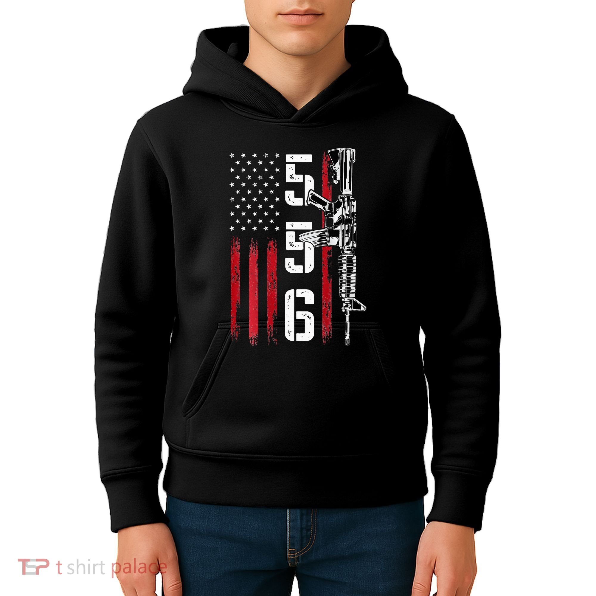Ar15 Rifle 2nd Amendment 556 Ar15 Gifts Kids Hoodie